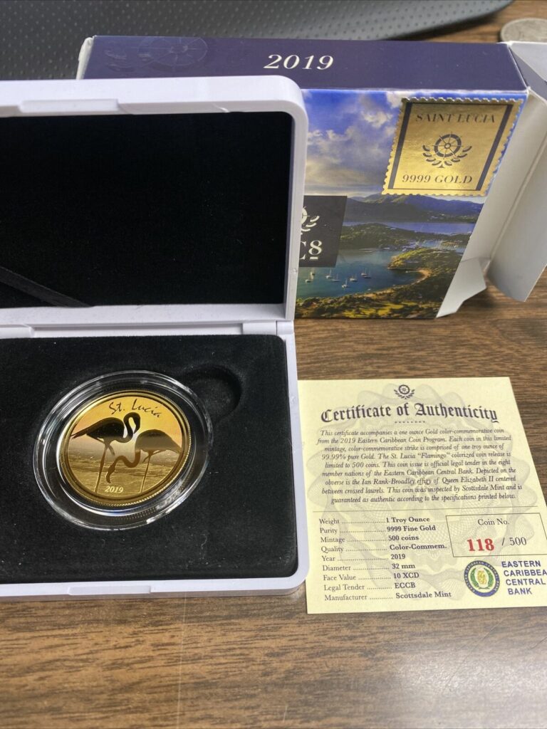 Read more about the article 2019 St. Lucia 1 ounce gold coin