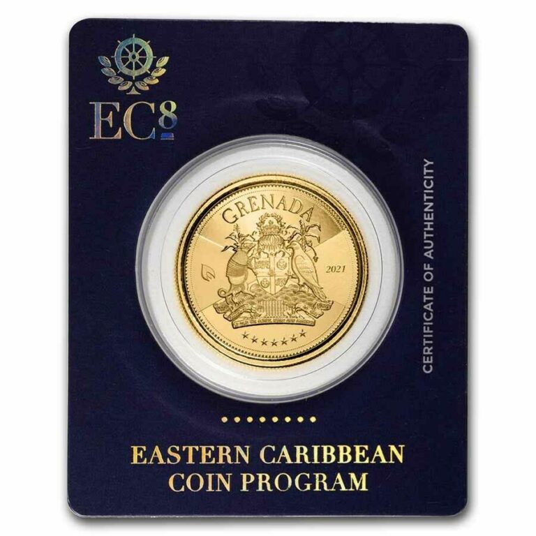 Read more about the article 2021 Grenada 1 oz Gold Coat of Arms BU – SKU#242229