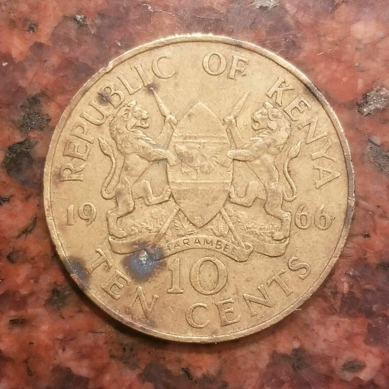 Read more about the article 1966 KENYA 10 CENTS COIN – #A6983