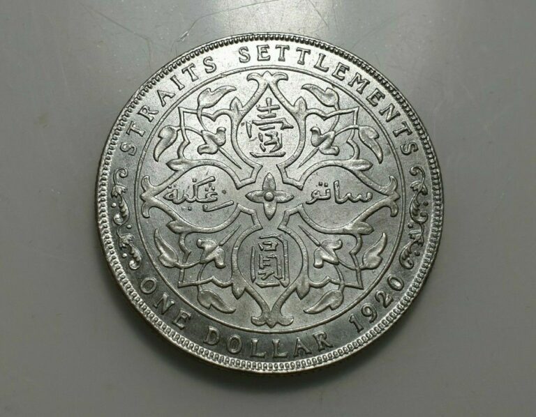 Read more about the article STRAITS SETTLEMENTS MALAYSIA SINGAPORE GEORGE V 1 DOLLAR 1920 HIGH GRADE