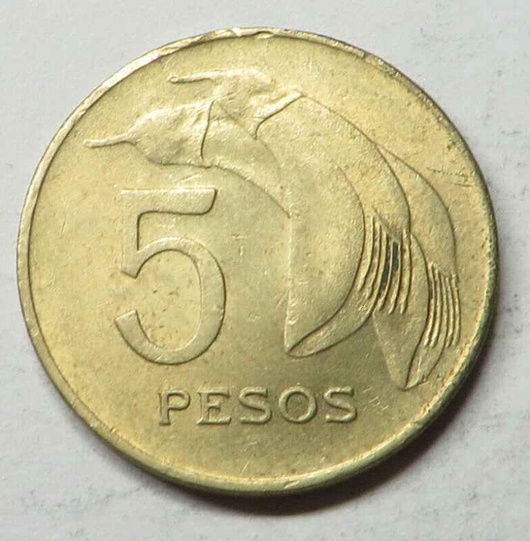 Read more about the article Uruguay 5 Pesos 1968So Nickel-Brass KM#50 UNC