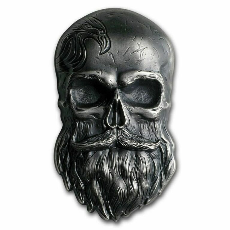 Read more about the article 2019 Palau Antiqued Biker Skull 1 oz .999 Silver Coin ~ Sold Out at the Mint
