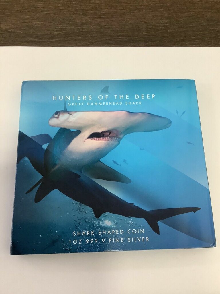 Read more about the article PAMP HAMMERHEAD SHARK 1 oz .999 Fine Silver  $2 Solomon Islands 