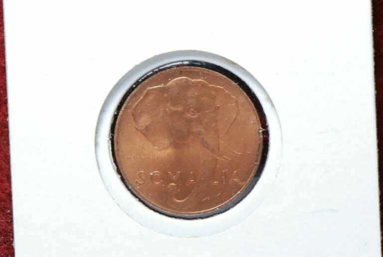 Read more about the article Somalia  1950 Centesimi  KM1  Red Uncirculated                              6-30