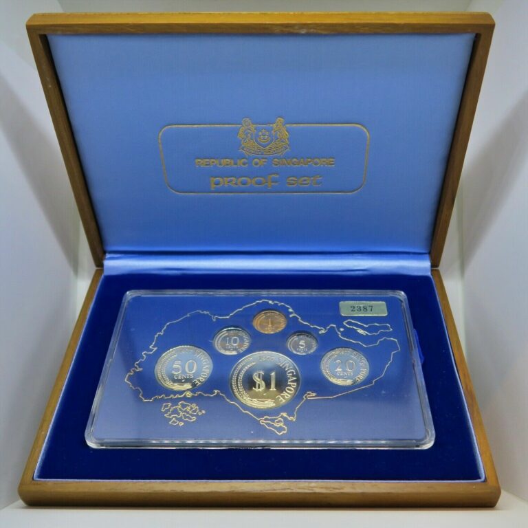 Read more about the article SINGAPORE 1977 PROOF SET (6 COINS and ORIGINAL PACKAGING) *ONLY 3 500 SETS ISSUED*