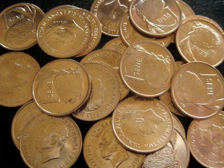 Read more about the article Samoa  Sene 1974 red  CH BU lot of 25 BU coins