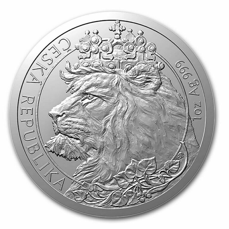 Read more about the article 2021 Niue Czech Republic Lion 1 oz Silver Round BU – 7 935 Minted! In Capsule!