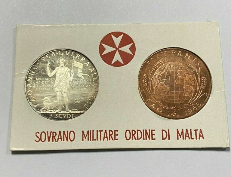 Read more about the article Malta 1968 3 Scudi and 2 Tari Coins