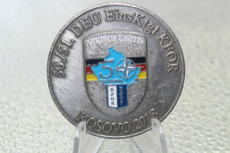 Read more about the article Viribus Unitis NATO 50./51. DEU EinsKtgt KFOR KOSOVO 2018 Challenge Coin