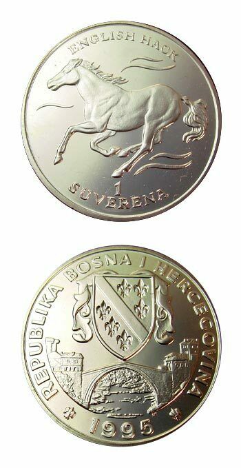 Read more about the article Bosnia And Herzegovina English Hack Horse 1 Suverena Coin 1995 BU