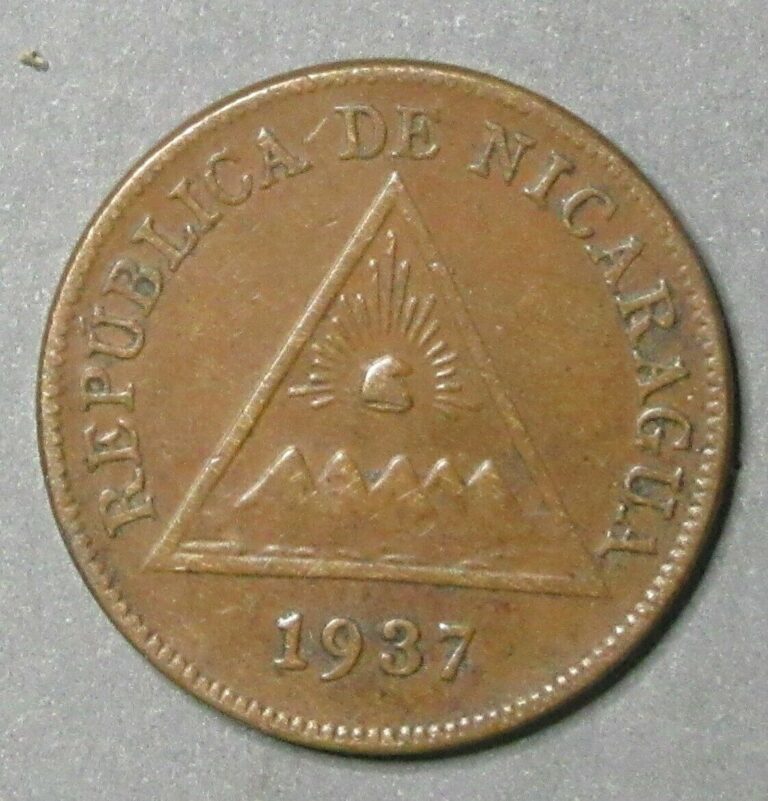 Read more about the article NICARAGUA 1937 ONE  CENTAVOS  ATTRACTIVE XF-AU