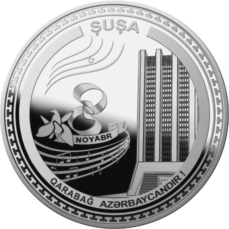 Read more about the article SHUSHA 5 MANAT 2021 AZERBAIJAN LIBERATION VICTORY KARABAKH SILVER COIN PROOF