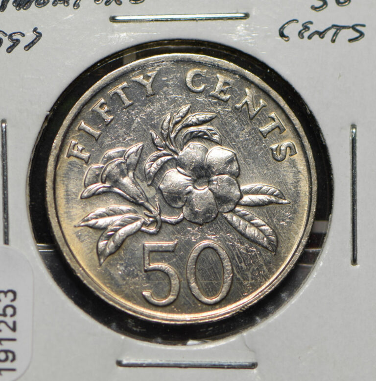 Read more about the article Singapore 1997 50 Cents Lion animal  191253 combine shipping