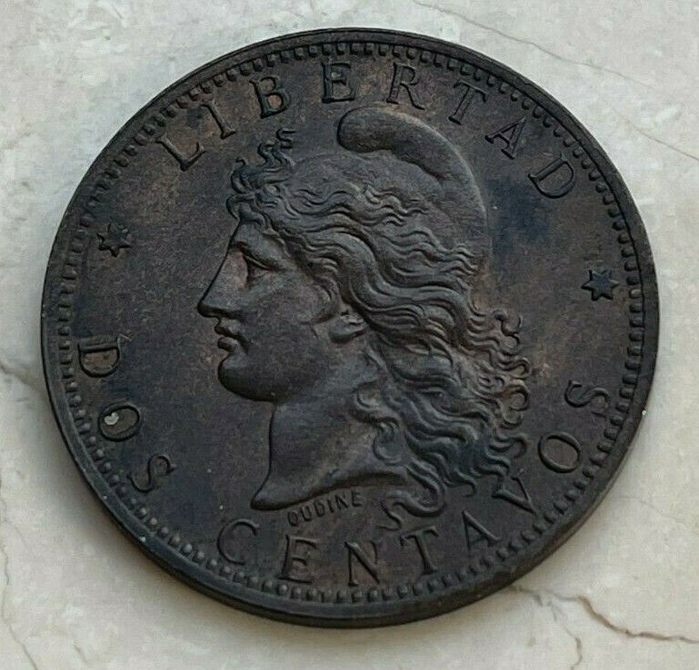 Read more about the article 1884 Argentina 2 Centavos – Nice Copper