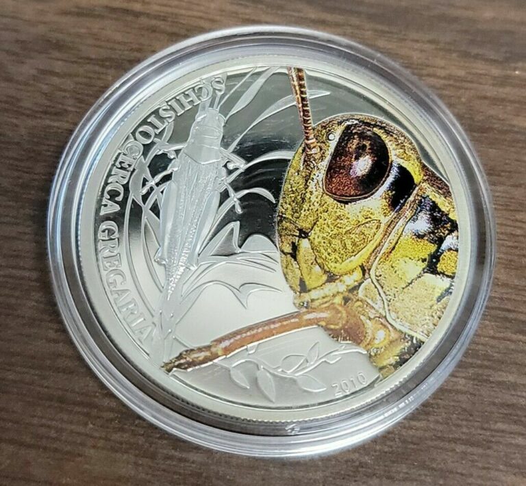 Read more about the article 2010 Republic of Palau $2 Silver Coin “Grasshopper”  World of Insects
