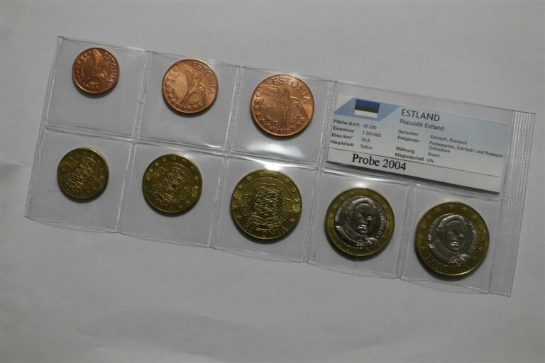 Read more about the article ESTONIA 2004 FANTASY EURO PATTERN COIN SET B36 #135