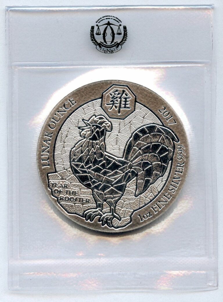 Read more about the article 2017 Rwanda Year of the Rooster 1 oz 999 Silver Coin African BU – JK636