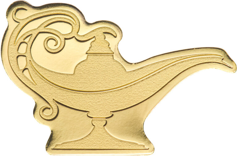 Read more about the article 2021 Palau $1 Magic Lamp 1001 Nights 0.5 gram Gold Coin – In Capsule w/COA