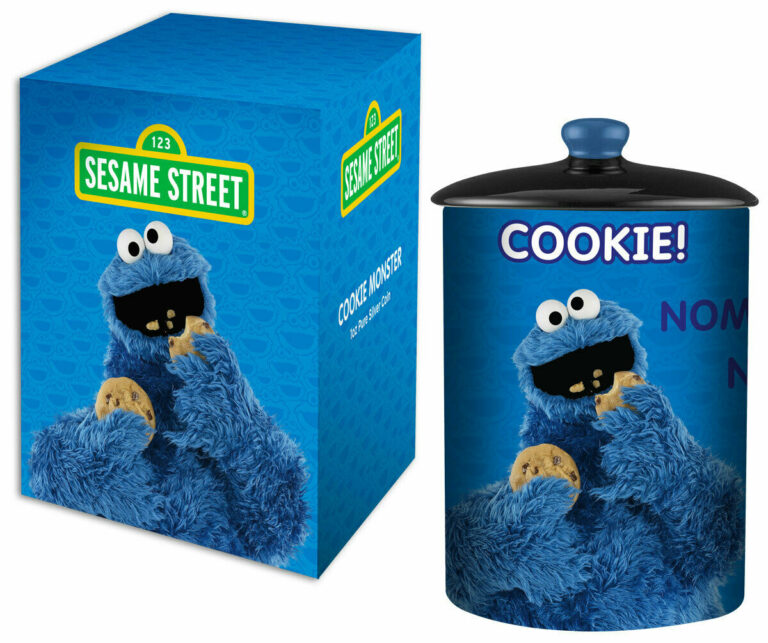 Read more about the article 2021 Samoa Cookie Monster 1 oz Silver Proof Like $5 Coin GEM Cookie Jar