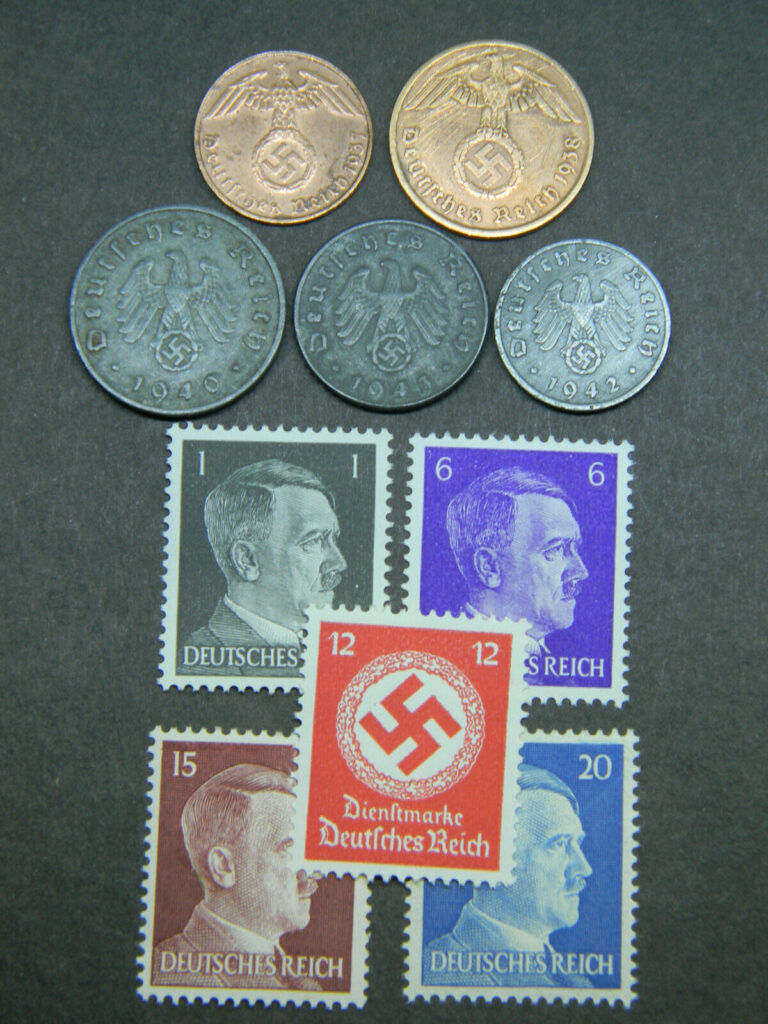 Read more about the article WW2 Authentic Rare German Coins and Unused Stamps World War 2 Artifacts