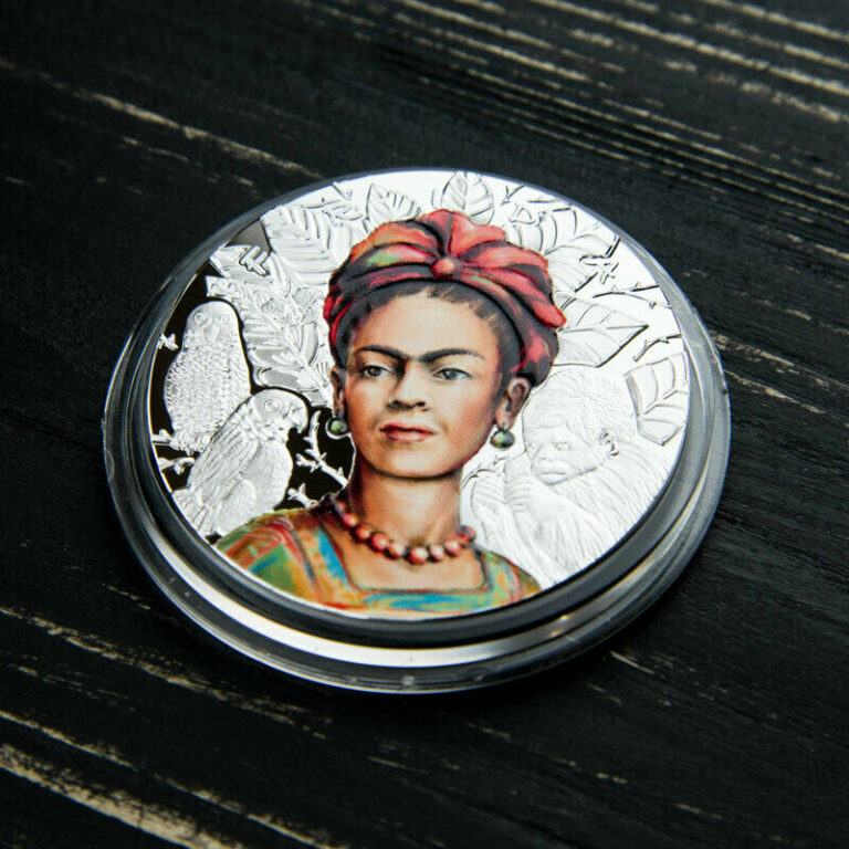 Read more about the article Frida Kahlo 1 oz Proof Silver Coin 1000 Francs CFA Cameroon 2019