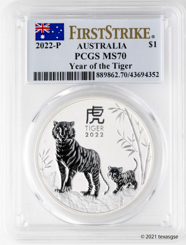 Read more about the article 2022-P Australia 1oz Silver Year of the Tiger Lunar Series III FS PCGS MS70