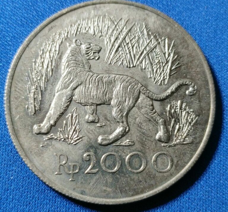 Read more about the article 1974 Indonesia Silver 2000 Rupiah Javan Tiger