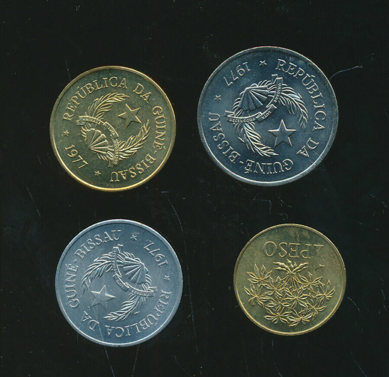 Read more about the article FOUR 1977 GUINEA BISSAU COINS  – ORIGINAL BU #