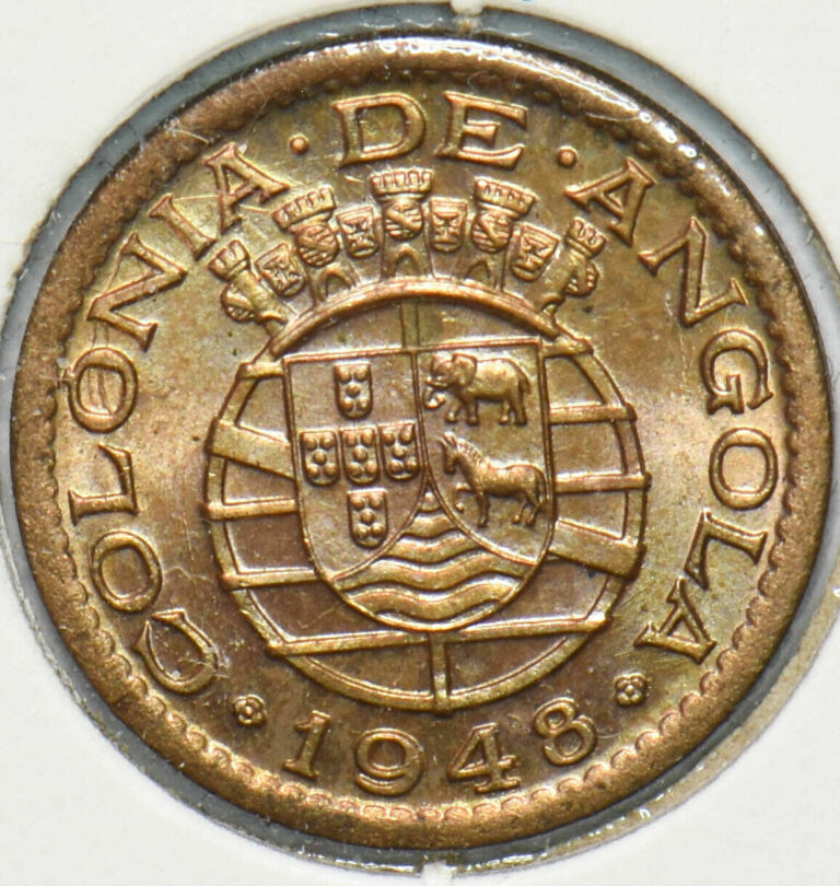Read more about the article Angola 1948 20 Centavos Elephant animal Horse Portuguese Colony 293274 combine s