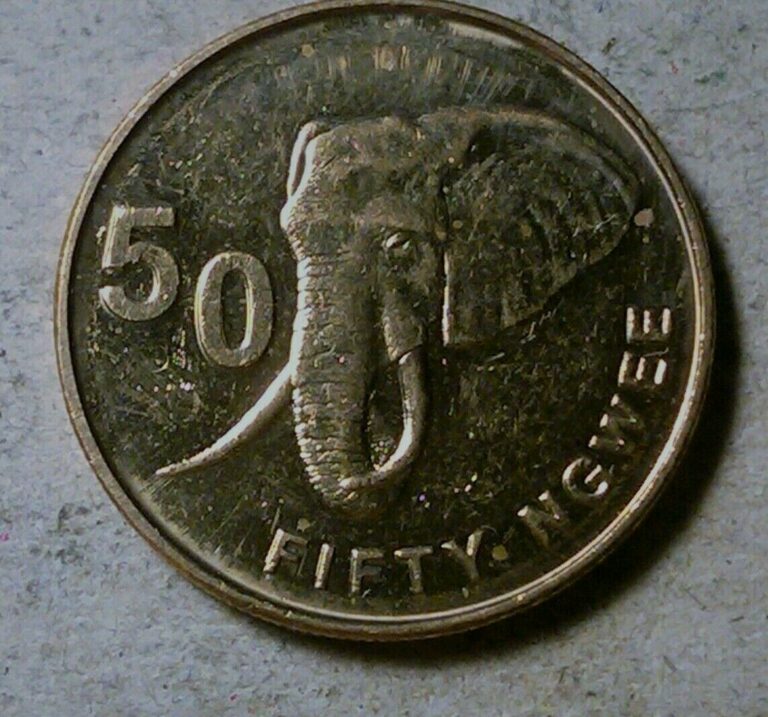 Read more about the article Zambia 50 ngwee 2012 Elephant