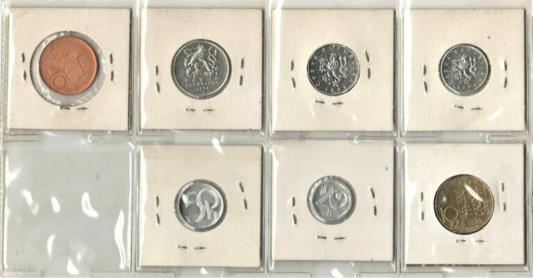 Read more about the article Czech Republic  Set of  Seven Coins 1993  (UNC) #543