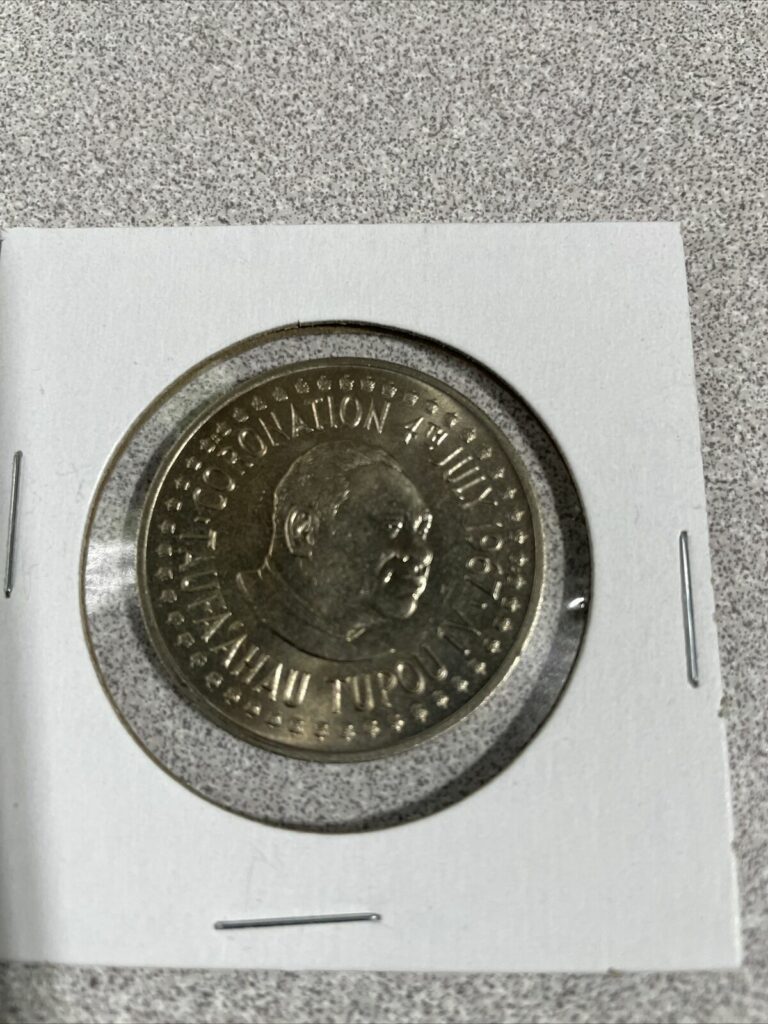 Read more about the article 1967 TONGA July 4th Coronation of King Taufa’ahau Antique 50 Seniti Coin