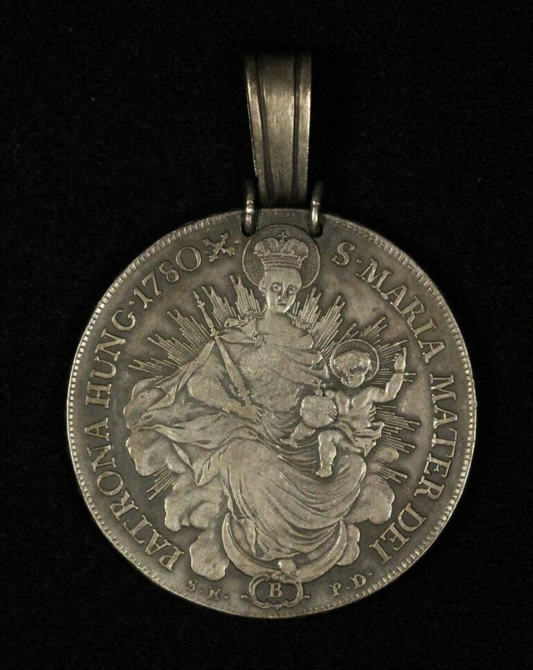 Read more about the article 1780 Hungary Silver Thaler Pendant – Free Shipping USA