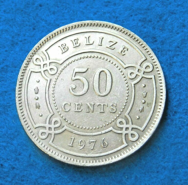 Read more about the article 1976 Belize 50 Cents – Gorgeous Coin – Only 300K Minted – See PICS