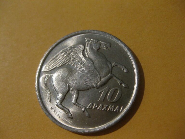 Read more about the article 1973 Greece Coin  10 Drachmai  uncirculated beauty sweet horse coin   Pegasus