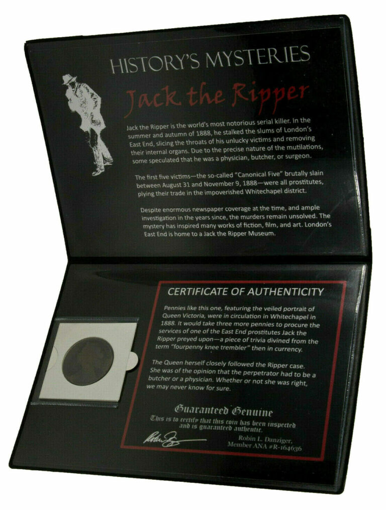 Read more about the article History’s Mysteries:Jack the Ripper Coin of London Whitechapel COA and Album Inc.