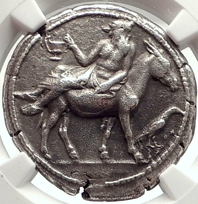 Read more about the article MENDE in MACEDONIA Rare 460BC Ancient Silver Greek Tetradrachm Coin NGC i69560