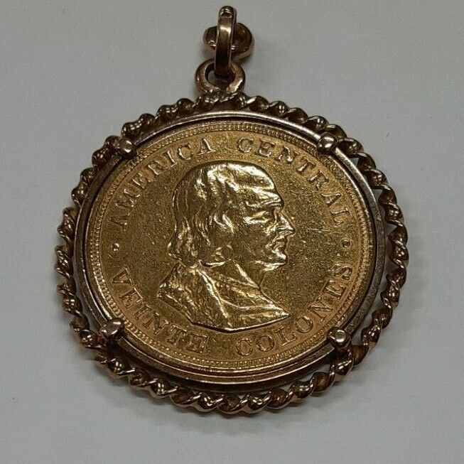 Read more about the article 1899 Costa Rica Gold 20 Colones Coin in Bezel  (MK)