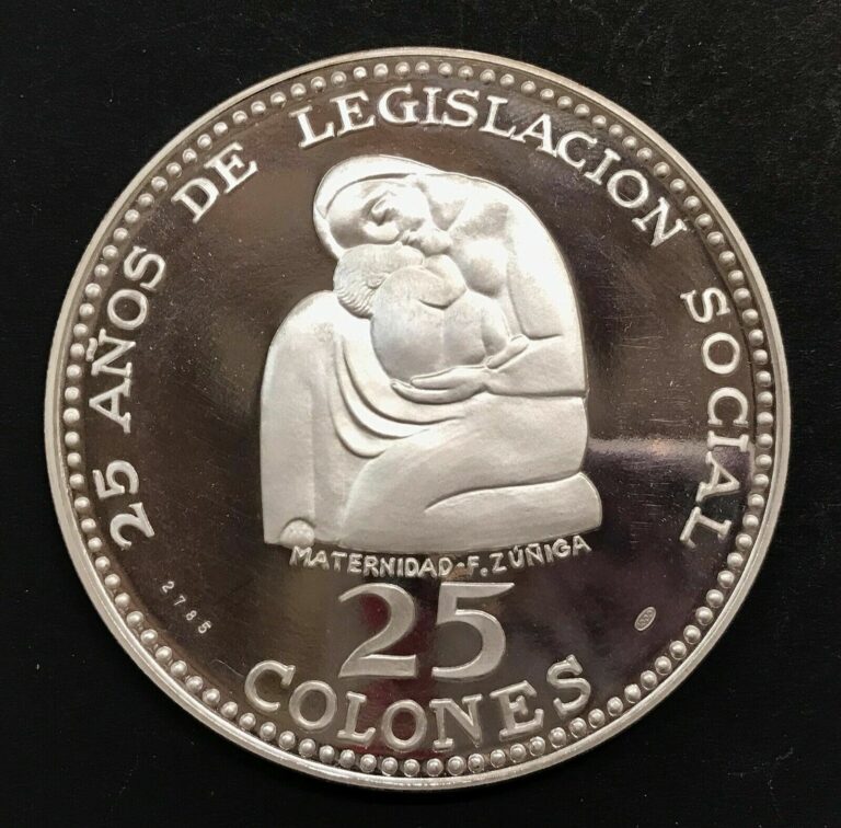 Read more about the article Costa Rica 1970 25 + 20 + 10 + 5 + 2 colones proof km.190 191 192 193 194