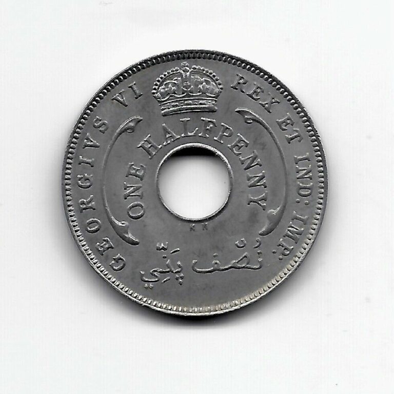 Read more about the article World Coins – British West Africa 1/2 Penny 1947 Coin KM# 18