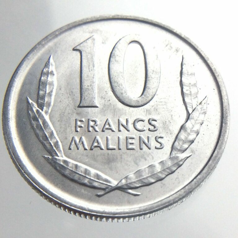Read more about the article 1961 Maliens Mali 10 Francs Uncirculated KM 3 Lustrous Coin T352