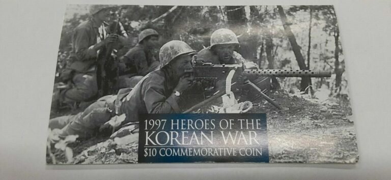 Read more about the article 1997 Marshall Islands $10 Coin “Korean War Heroes” Commemorative in Pres. Folder