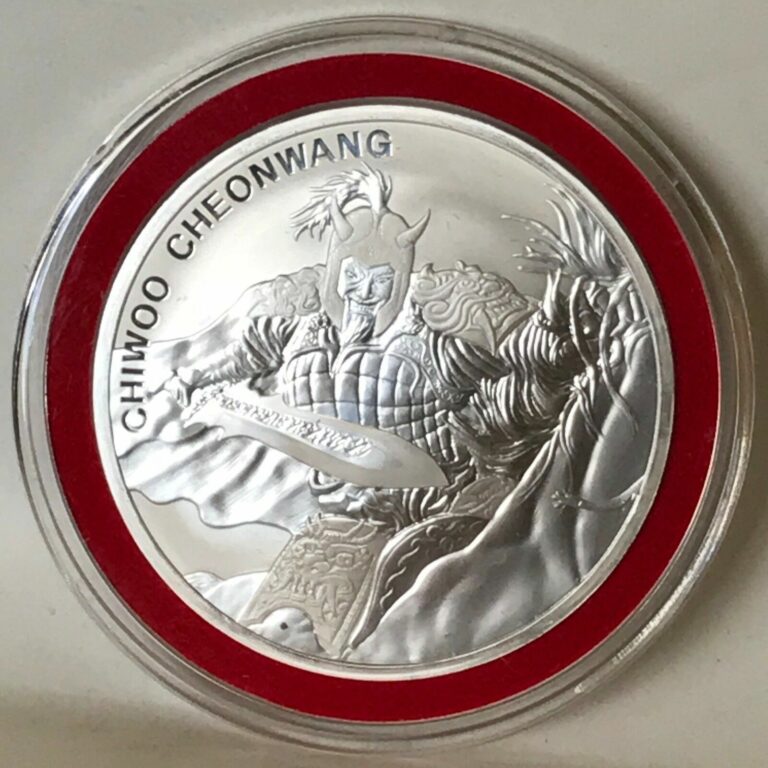 Read more about the article 2018 South Korea Chiwoo Cheonwang Series 1 oz .999 Silver BU Round Bullion Coin