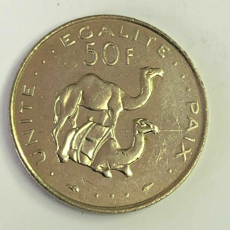 Read more about the article 1989 DJIBOUTI 50 FRANCS  African Camels Animal Coin  KM#25  UNC