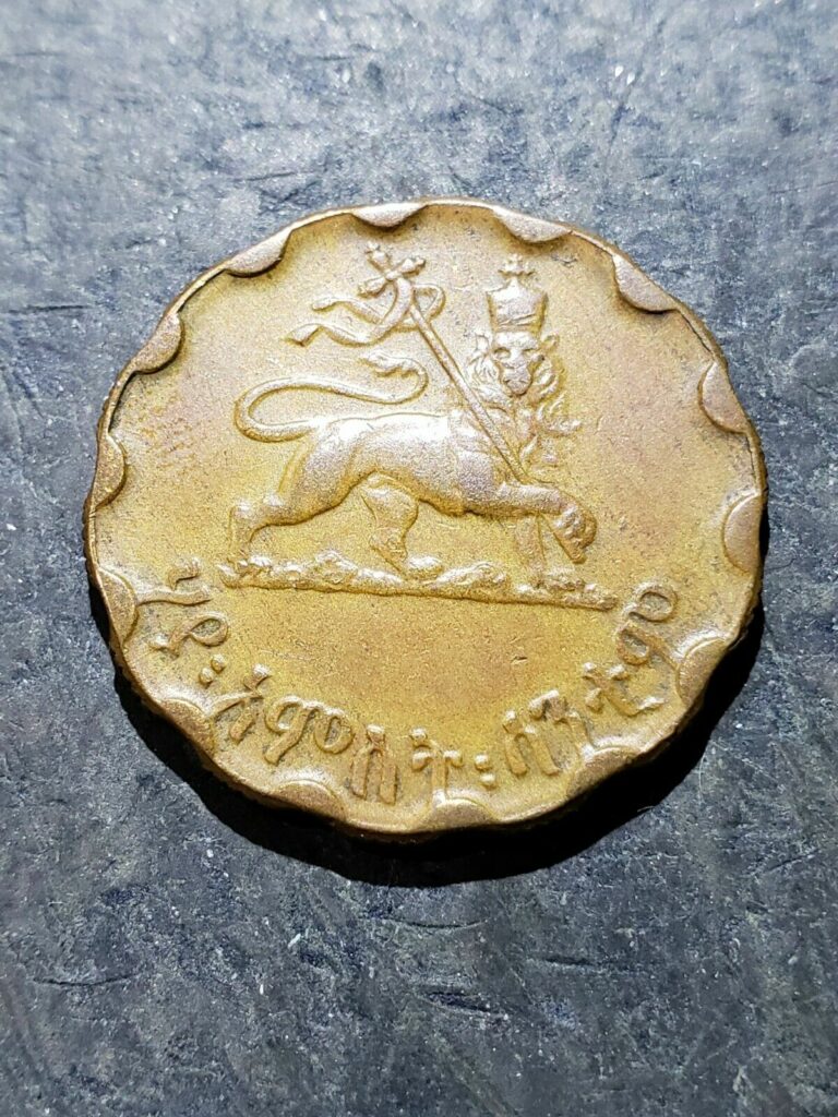 Read more about the article 1936 (1944) Ethiopia 25 Santeem Coin  Haile Selassie / Lion of Judah  #dec19