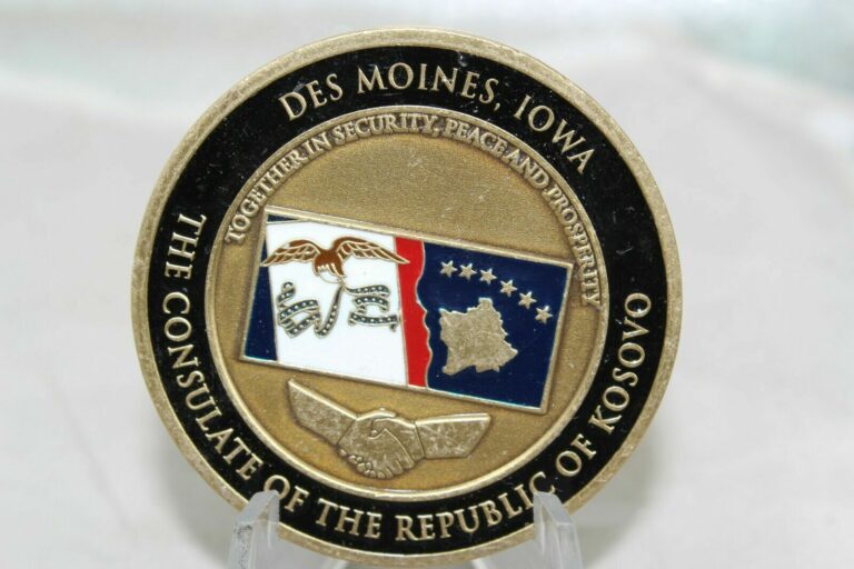 Read more about the article Des Moines IOWA The Consulate of The Republic of Kosovo Challenge Coin