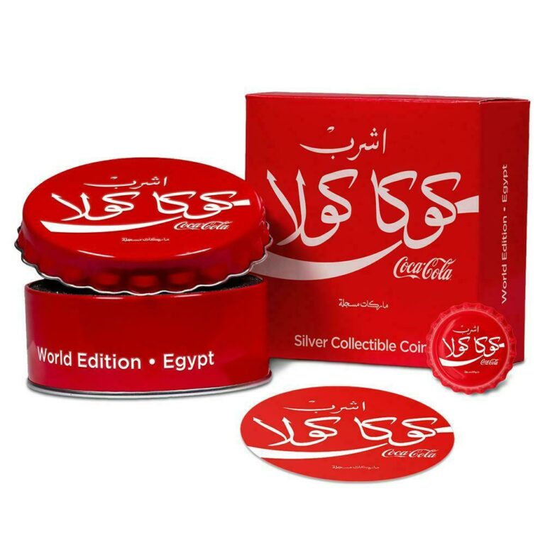 Read more about the article 2020 Fiji Coca Cola EGYPT Bottle Cap 6 Gram Silver Global Edition COIN #6 Coke