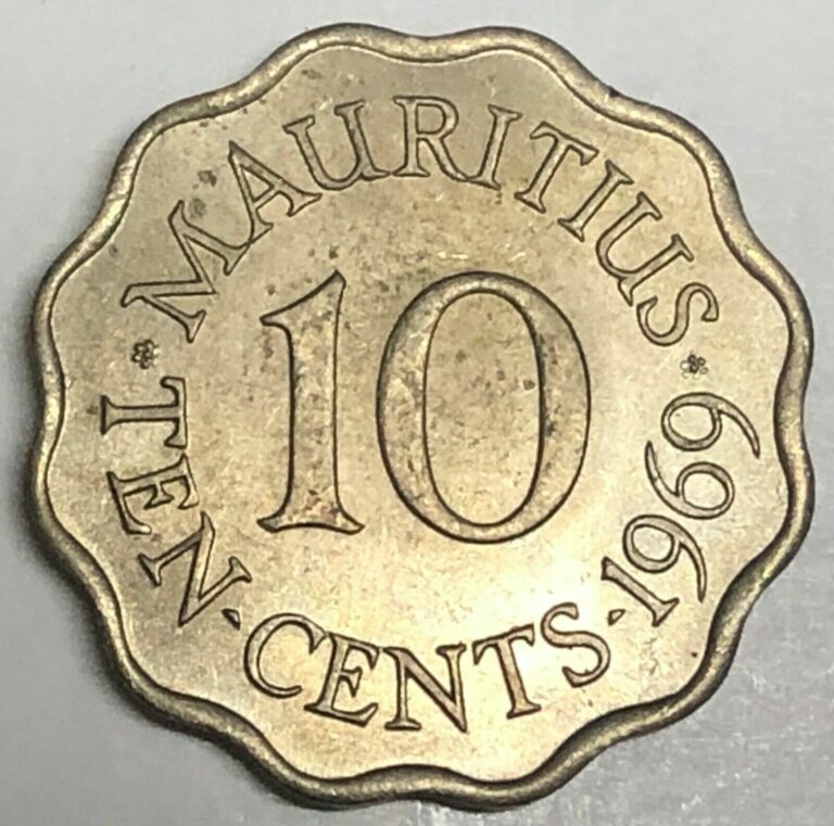 Read more about the article # C1942     MAURITIUS  COIN      10   CENT     1969  Unc.