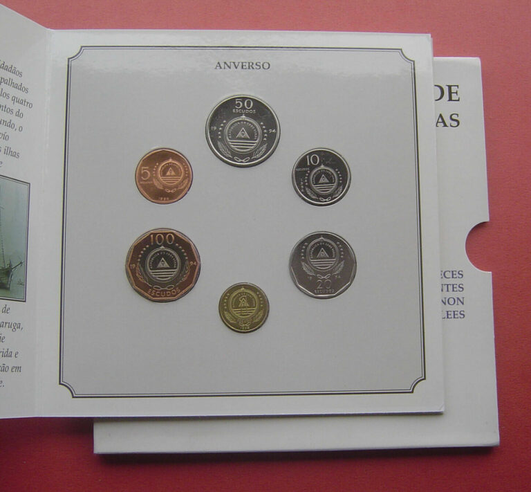 Read more about the article Cape Verde 1994 “Sailship” 1 Escudo – 100 Escudos 6 Coins Mint Set