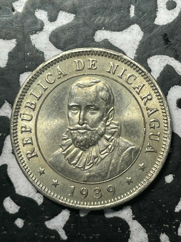 Read more about the article 1939 Nicaragua 10 Centavos Lot#X9891 Silver! High Grade! Beautiful!